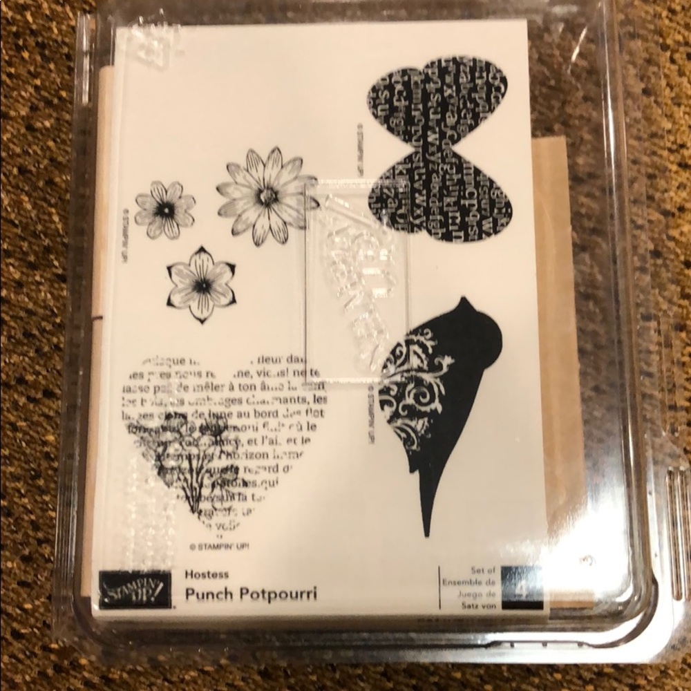 Stampin Up Rubber Stamps Punch Poupourri